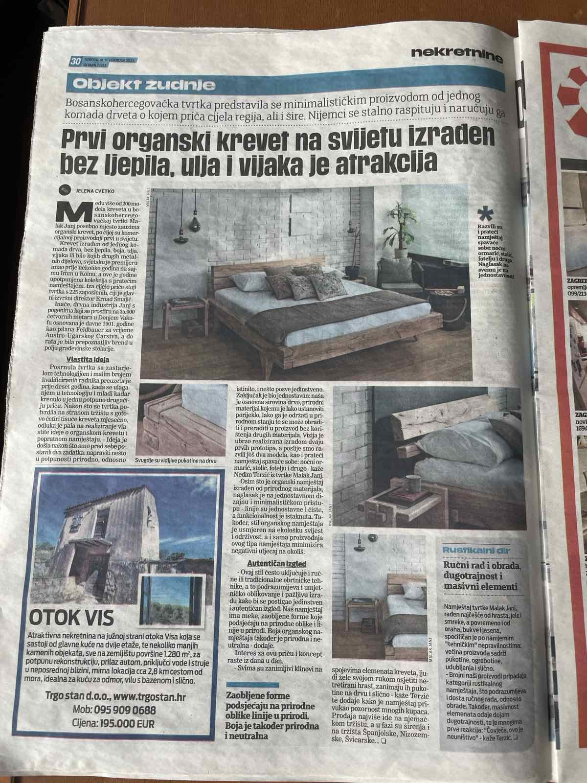 Drugi o nama: Jutarnji list oduševljen našim krevetom!